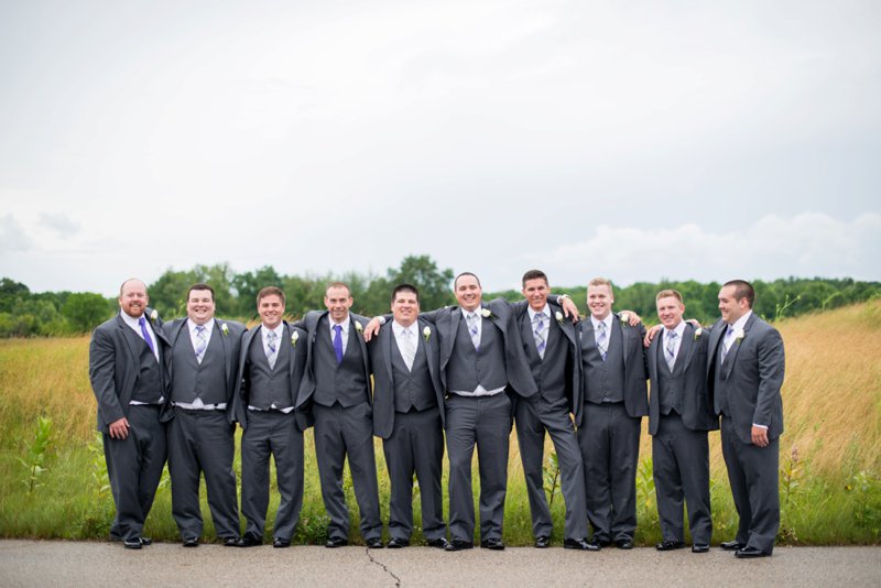 Relaxed Groomsmen Portraits at Glendarin Hills Country Club in Angola, IN 