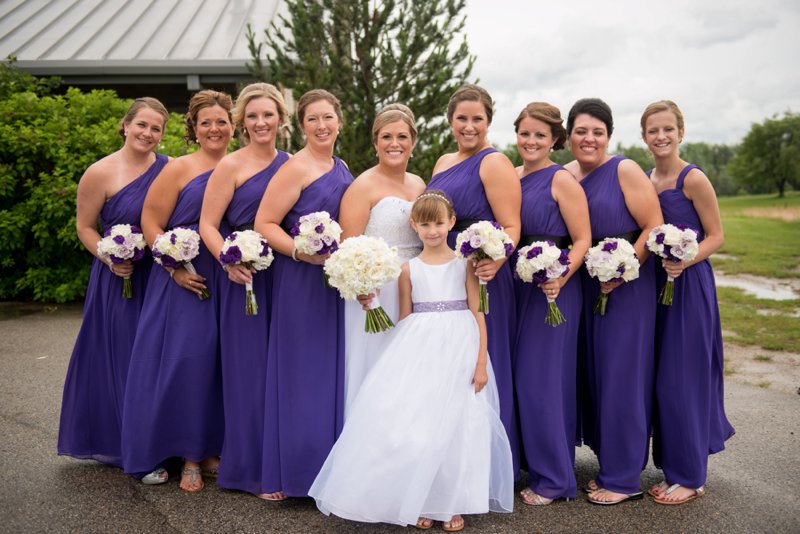 Bridesmaids Portraits at Glendarin Hills Country Club in Angola, IN 
