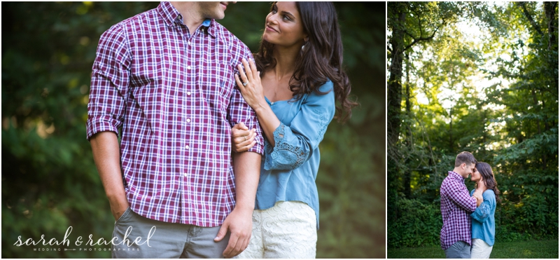 Indianapolis, IN engagement photos bride wears lace shorts 