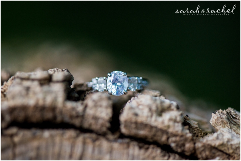 Indianapolis, IN engagement photos heirloom ring large diamonds