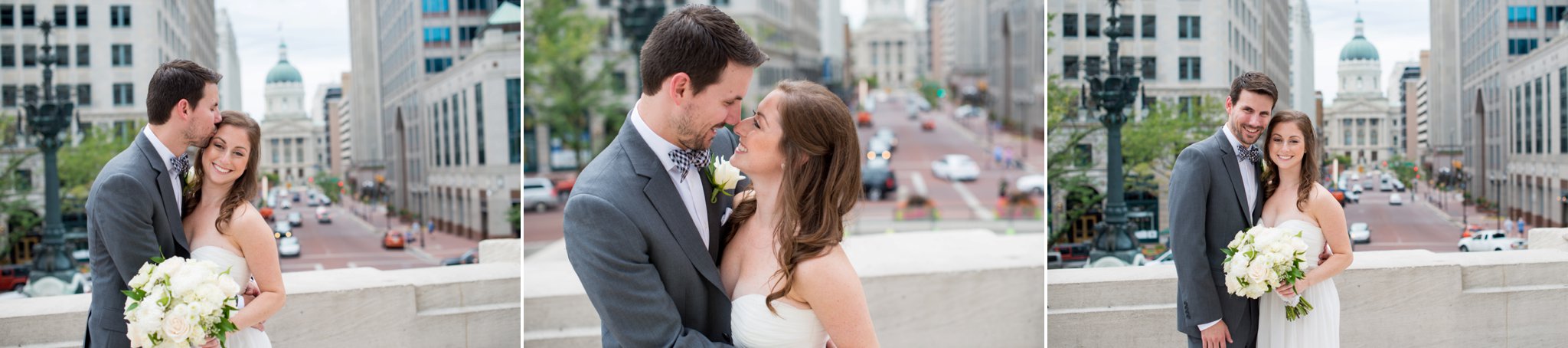 summer downtown Indianapolis wedding photography 