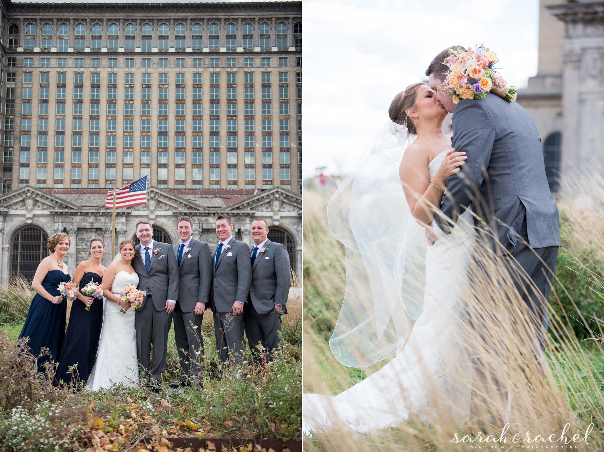 Detroit Train Station | Dearborn Inn Wedding | Detroit Michigan | Sarah and Rachel Wedding Photographers