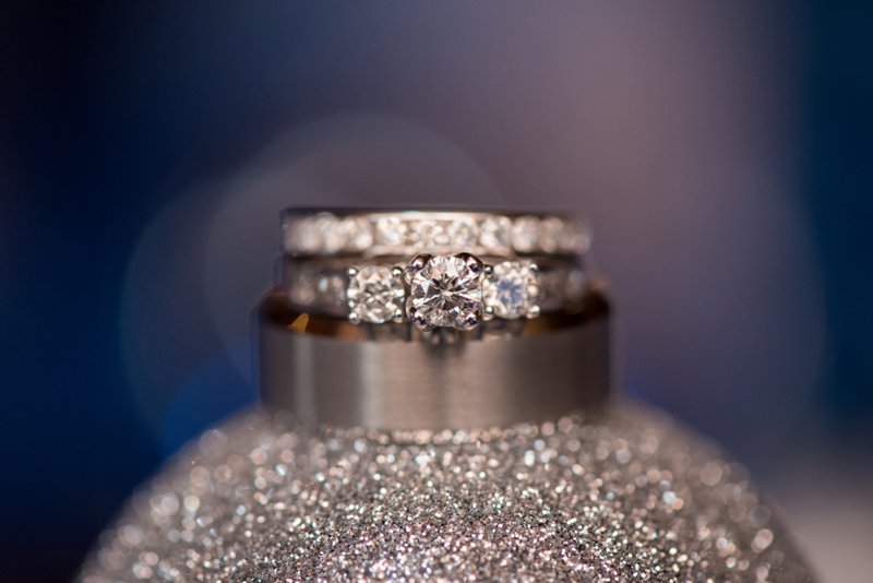 3 stone Diamond ring | Sarah and Rachel Wedding Photographers | Indianapolis Wedding Photographers
