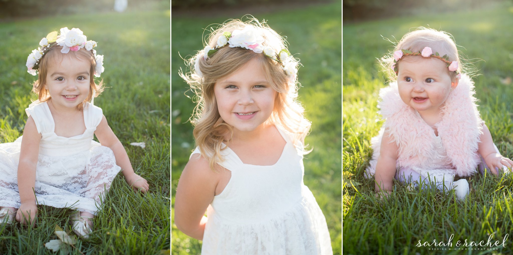 Mustard Seed Garden Wedding | Noblesville, IN | flower girl crowns