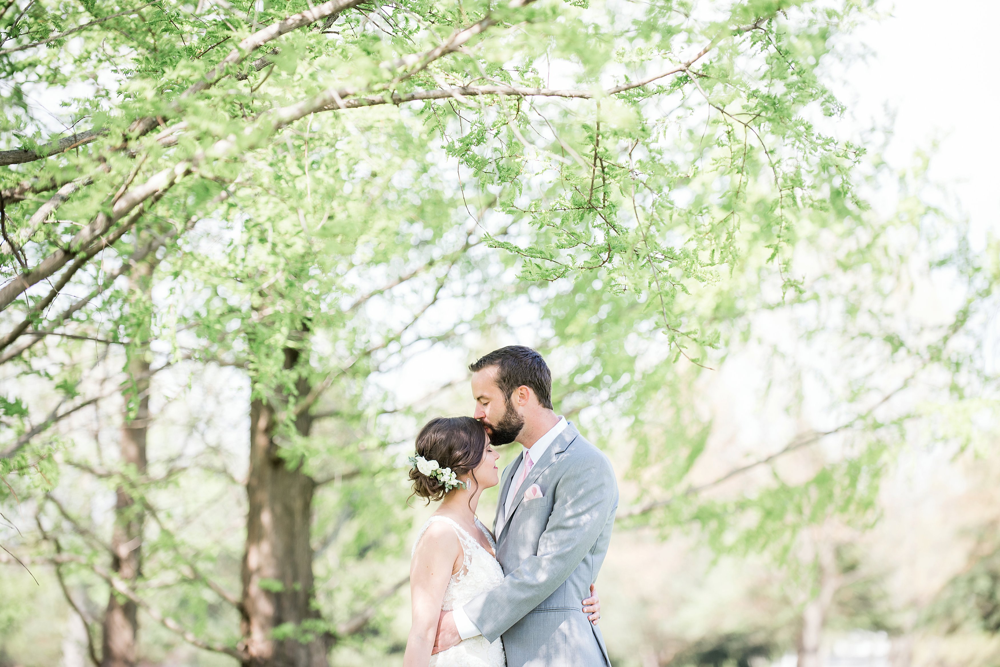 Sarah & Rachel | Wedding Photographers, Pale blue, blush, and white wedding | Hillcrest country club | Indianapolis, Indiana