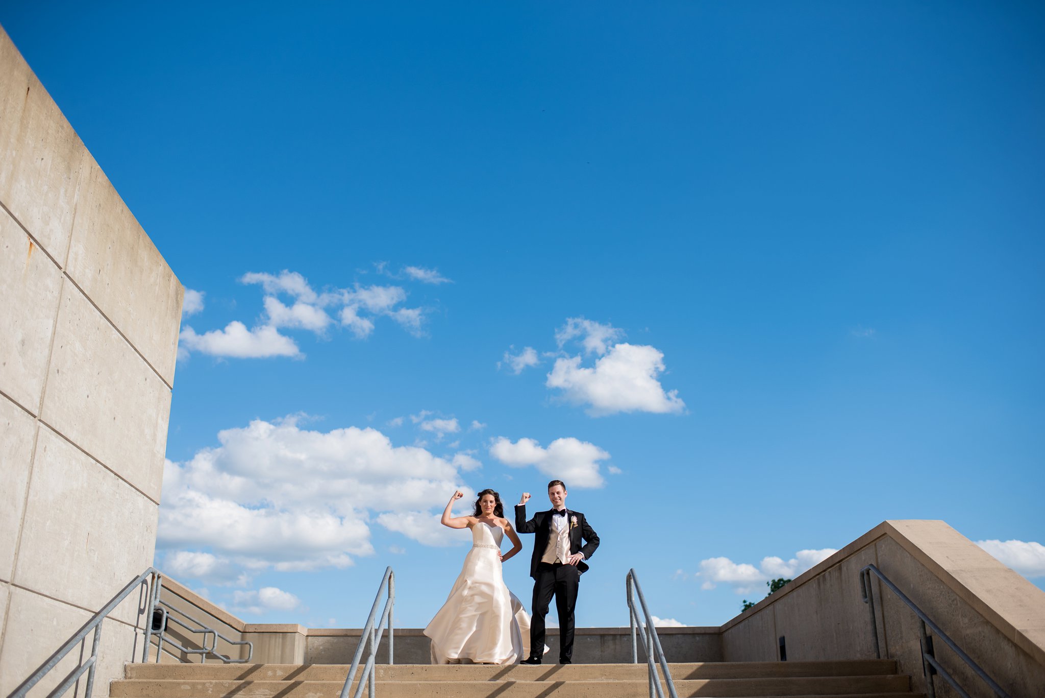 Purdue University Wedding | Ross-Ade Stadium | Gold wedding details | Slayter Hill Wedding | Sarah & Rachel Wedding Photographers