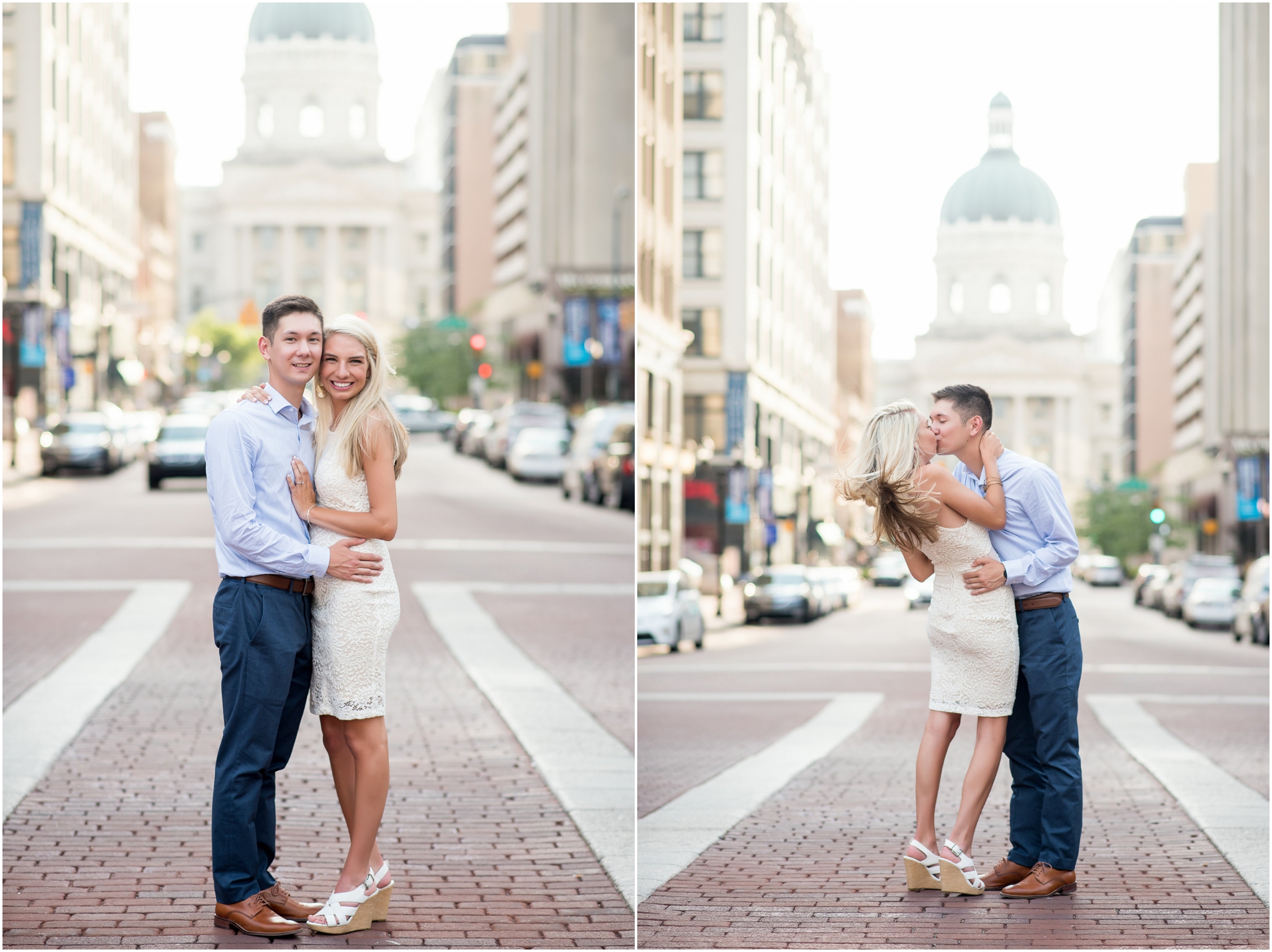 Indianapolis Monument Circle Engagement Session