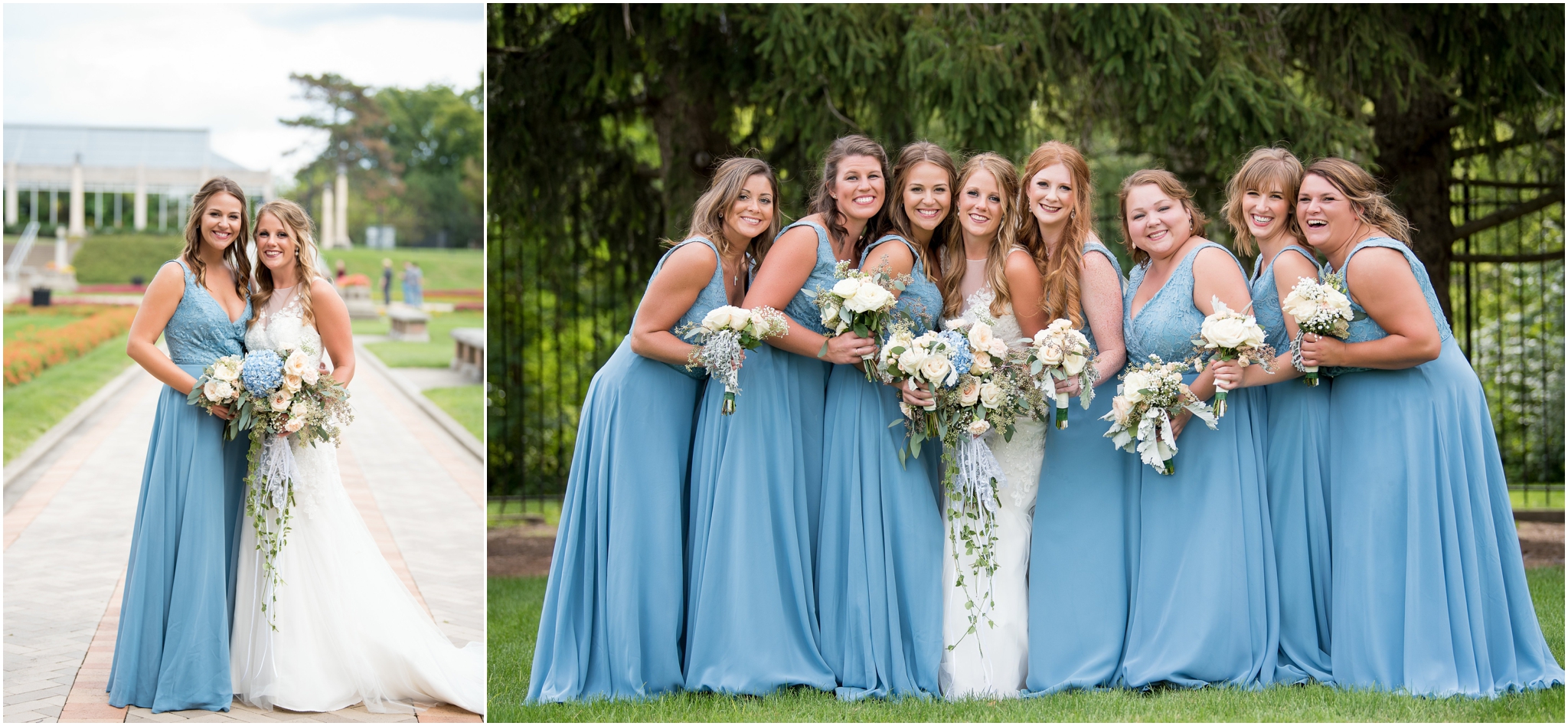 The Biltwell | Indianapolis, IN | Blue and white wedding | Garfield Park Conservatory 