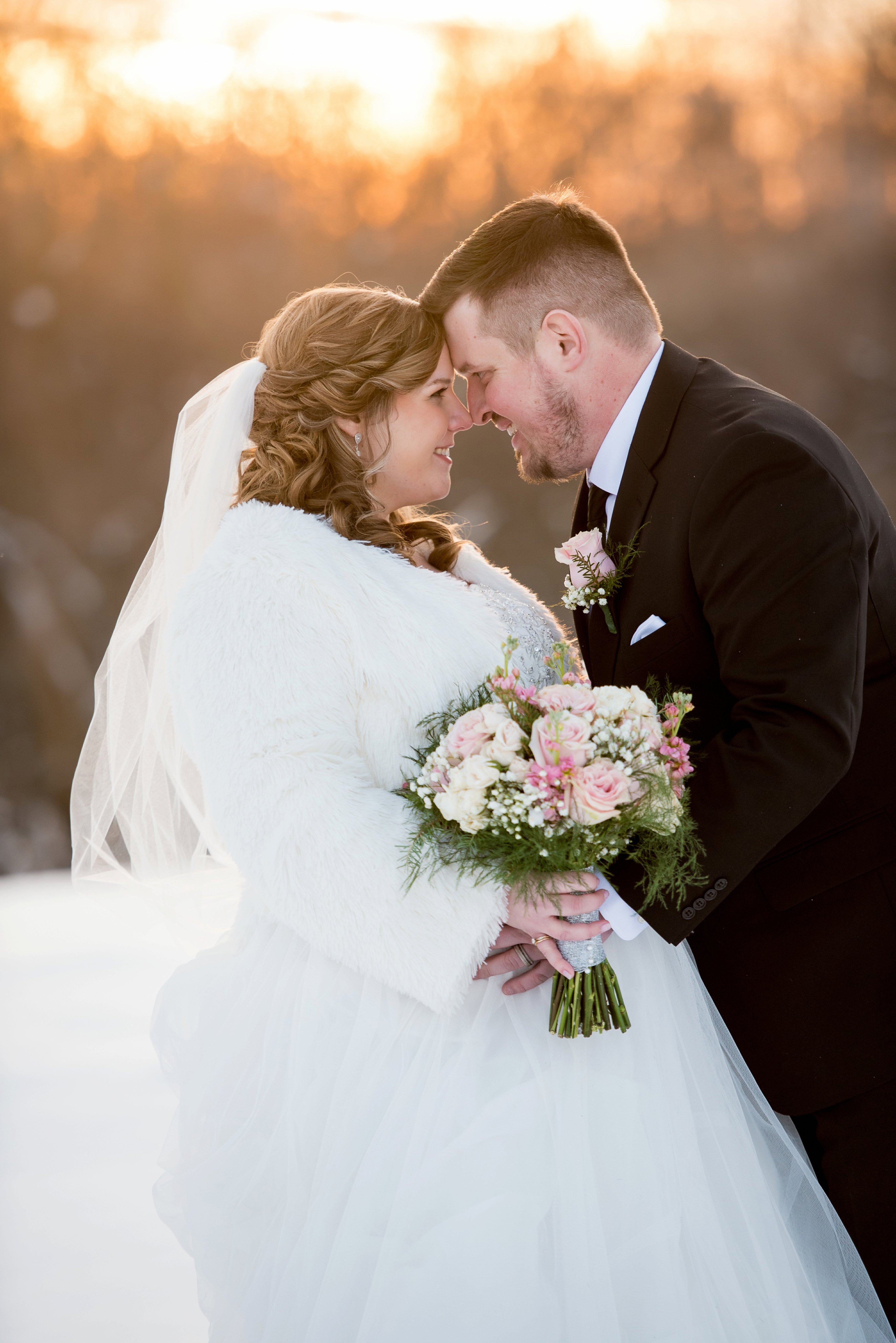 mustard seed gardens wedding | Sarah & Rachel Wedding Photographers | Winter Wedding | winter sunset photos