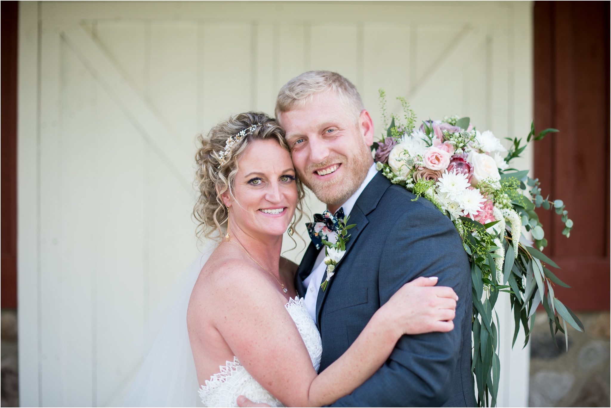 Lindley Farmstead at Chatham Hills | Sarah and Rachel Wedding Photographers | Westfield, Indiana wedding | husband and wife