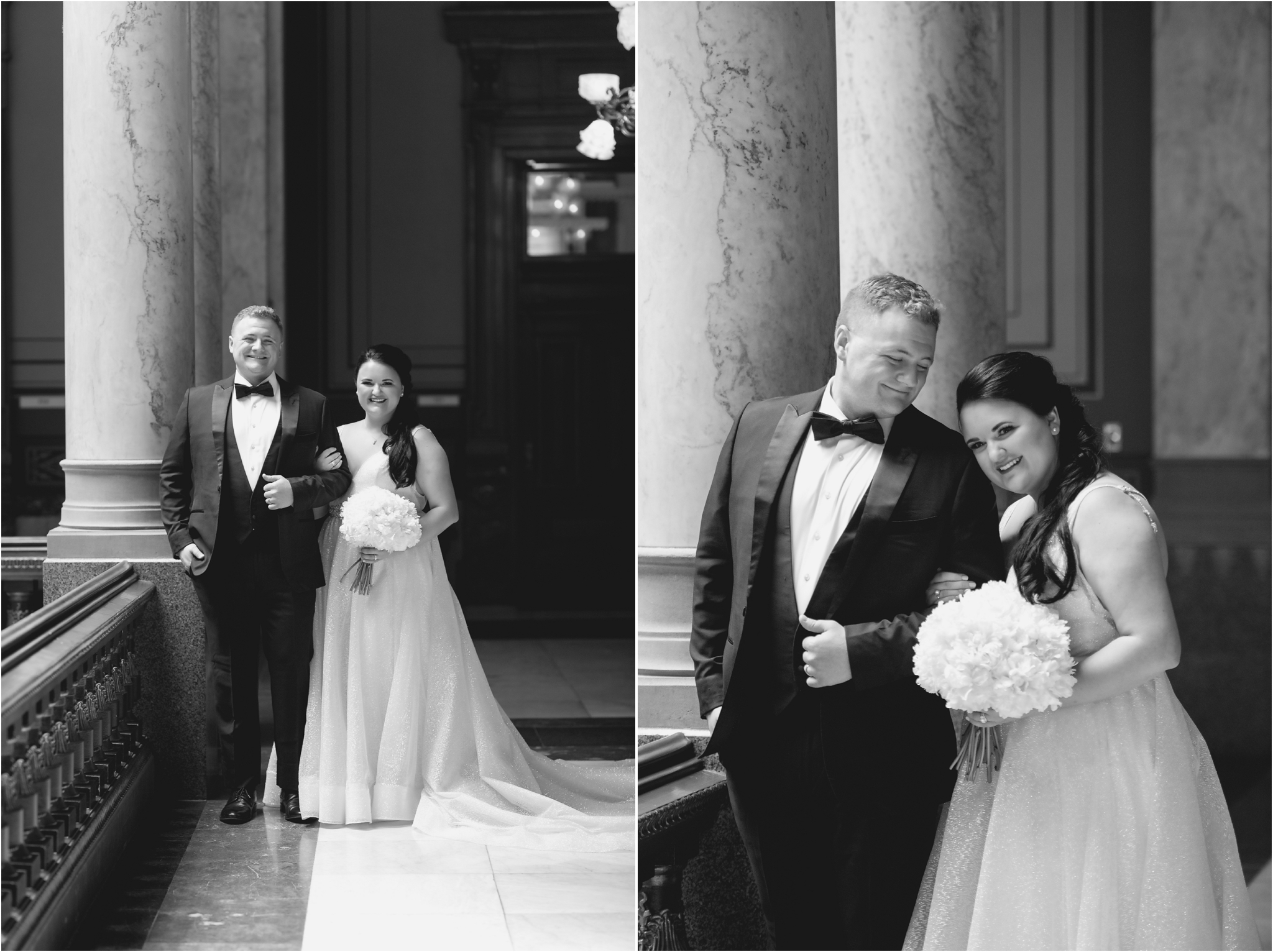 Indiana State House Ceremony | Sarah and Rachel Wedding Photographers | Indianapolis, IN | Beautiful classic Bridal Portraits