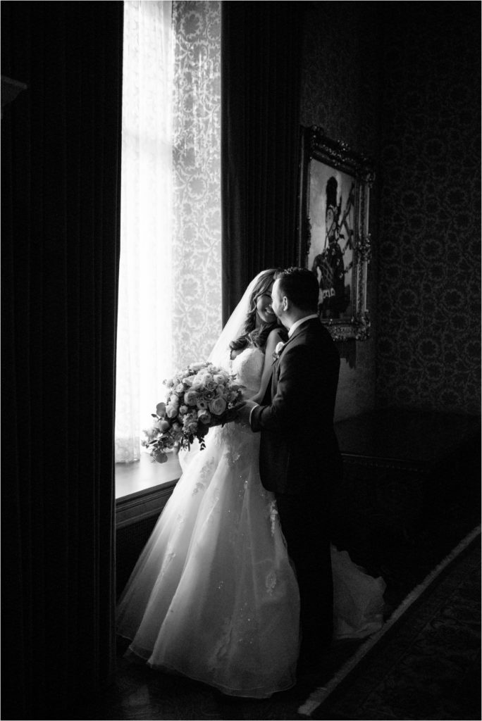 Wedding Day Portraits at The Detroit Athletic Club