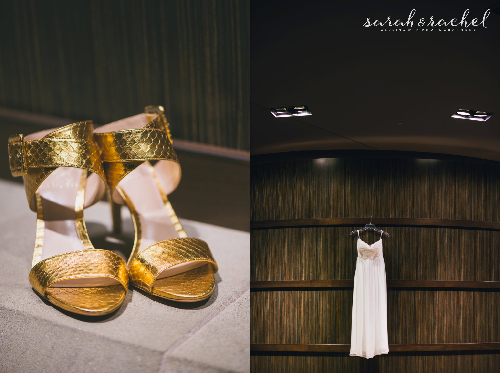 indianapolis arts garden wedding gold wedding shoes and a light summer wedding dress