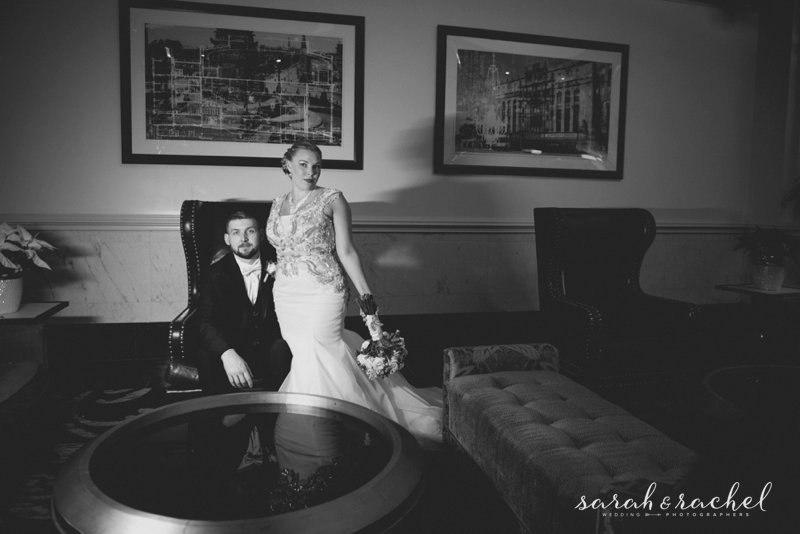 New Years Eve Great Gatsby Themed Wedding | Indianapolis | Sarah and Rachel Wedding Photographers | Omni Severin Hotel