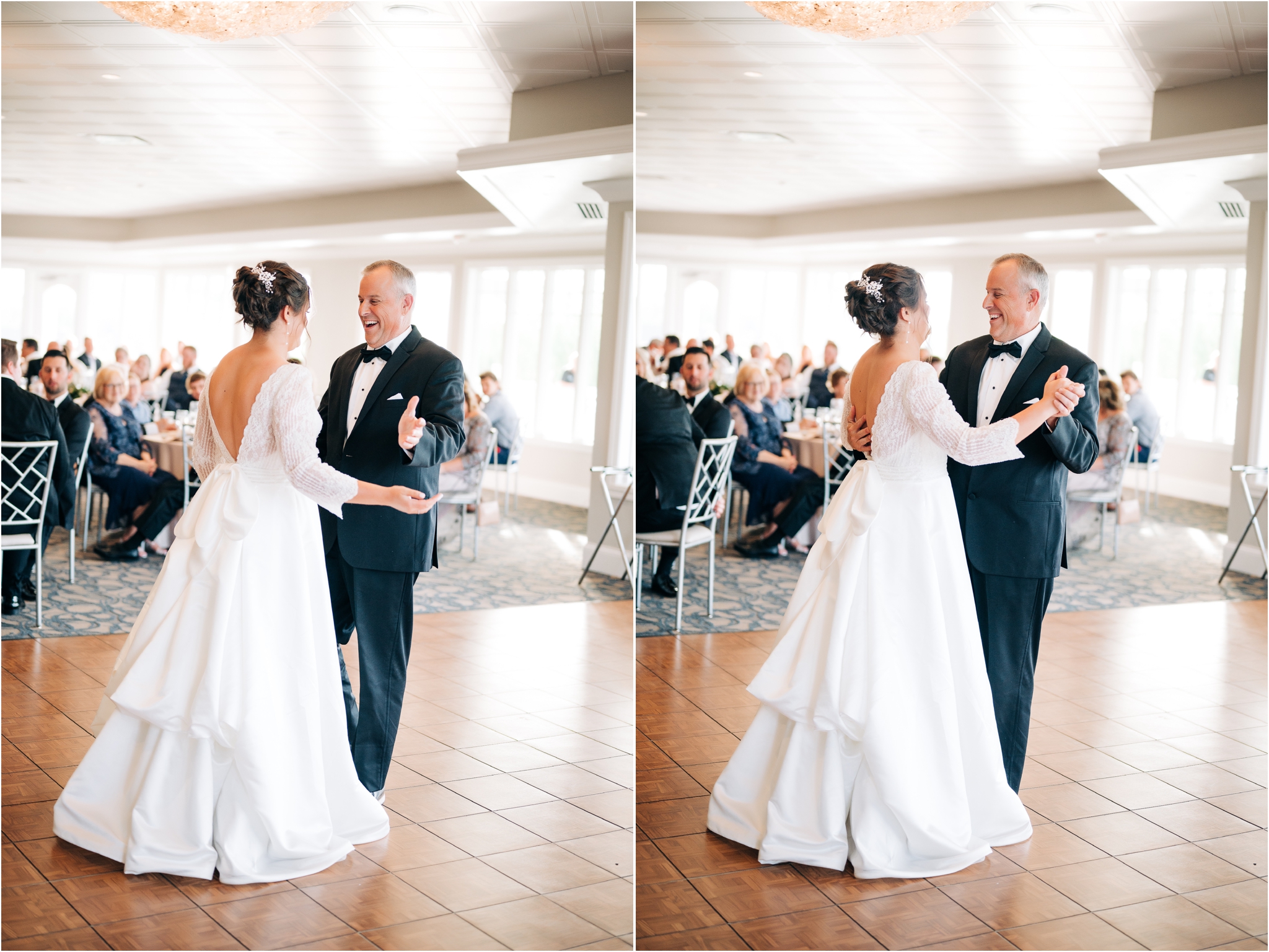 bride and daughter first dance in Indianapolis