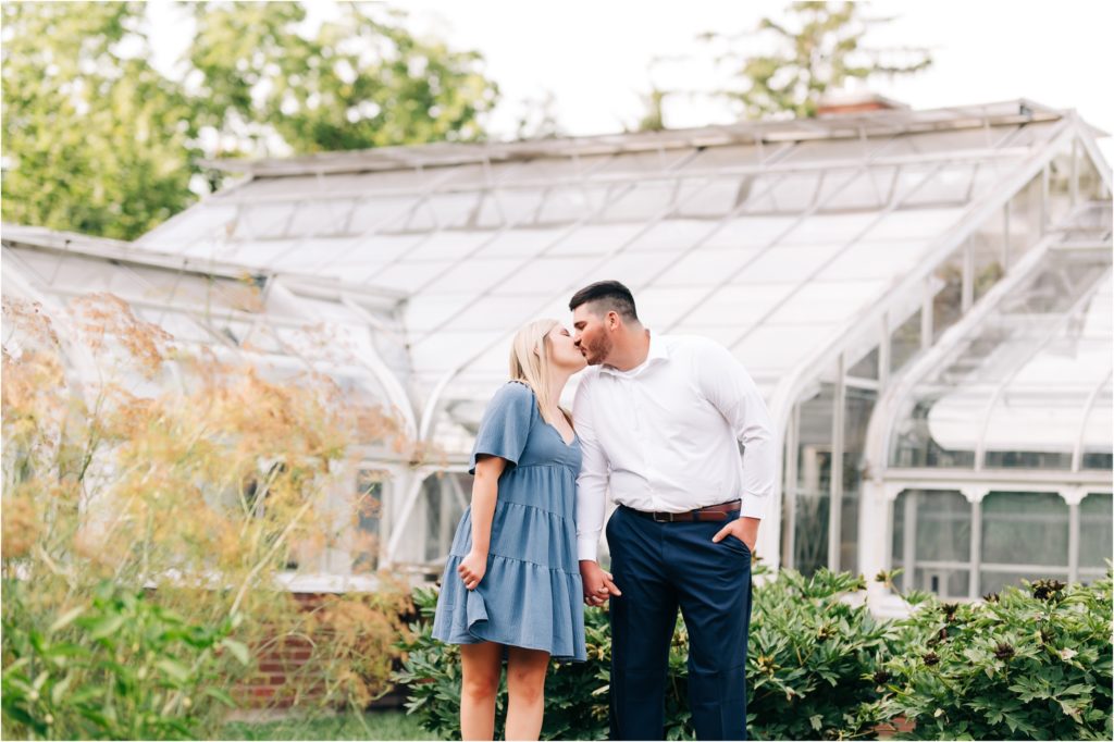 greenhouse engagement photos in indianapolis garden shop