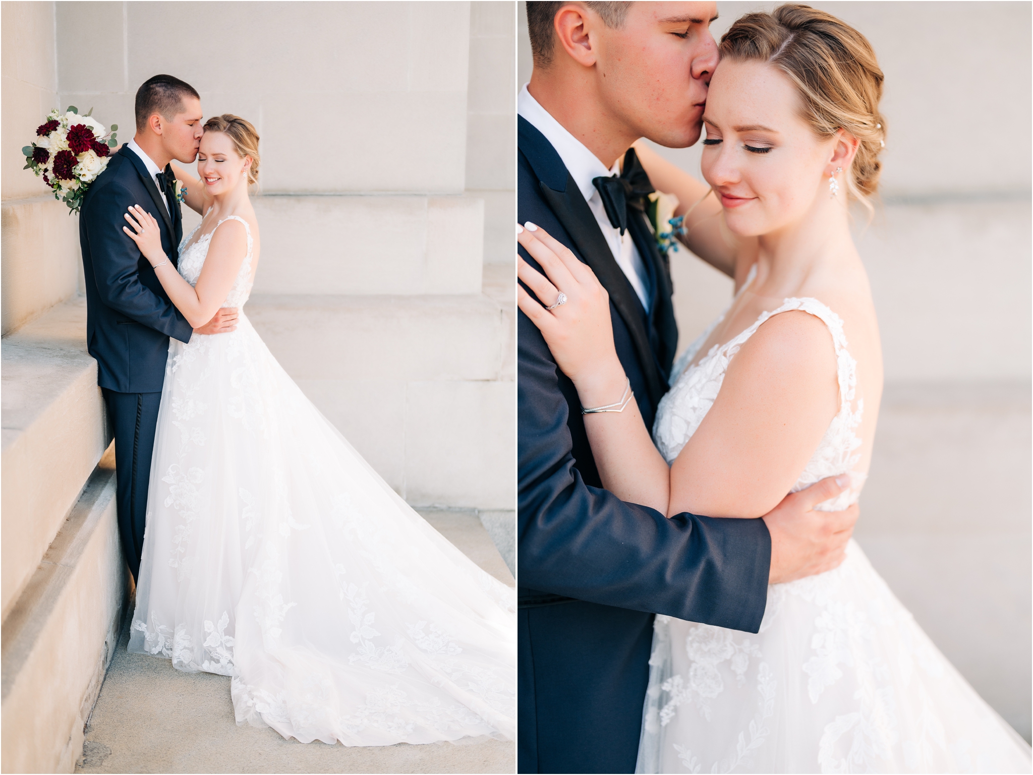 Bride and Groom Photos at the Indianapolis Central Library