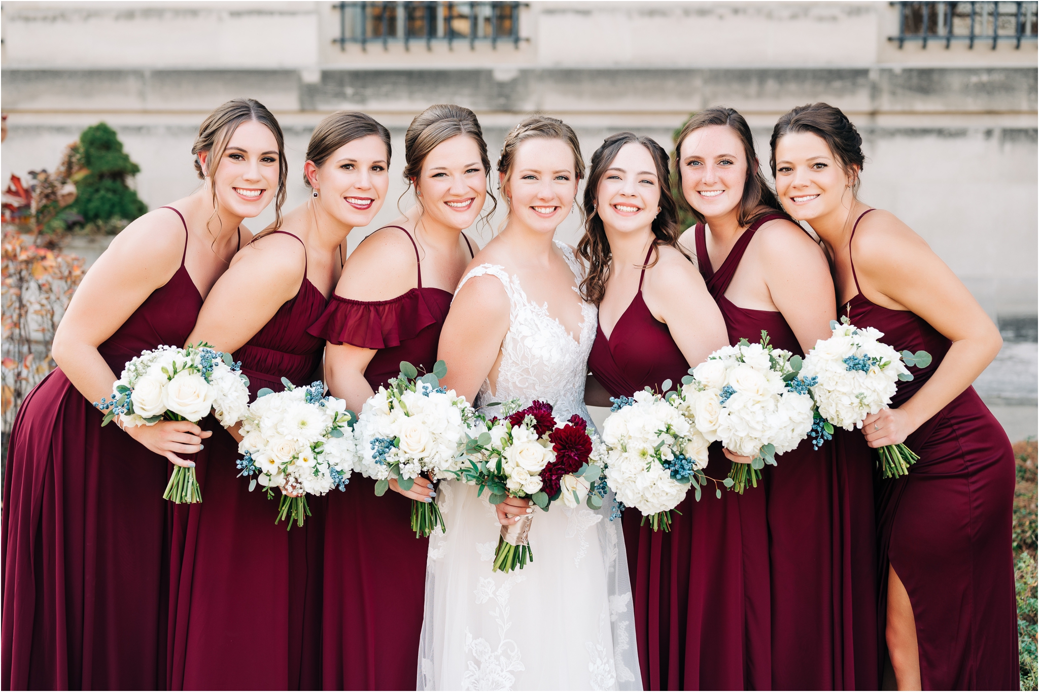 Bridal Party at the Indianapolis Central Library