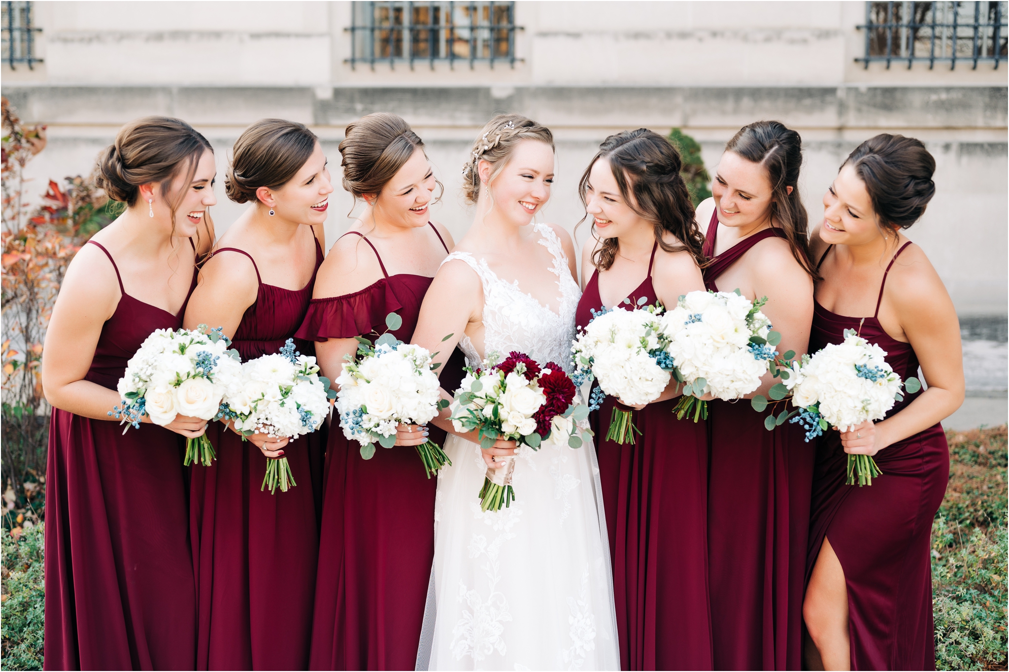 Bridal Party at the Indianapolis Central Library